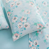 juego De Sabanas Micro Flannel Camelia Azul Cielo