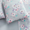 juego De Sabanas Micro Flannel Camelia Gris